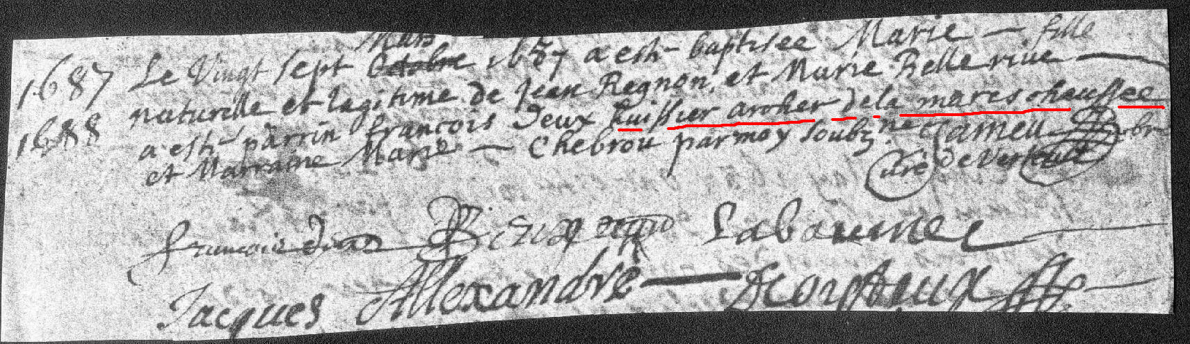 Huissier - Archer de la Marchausse