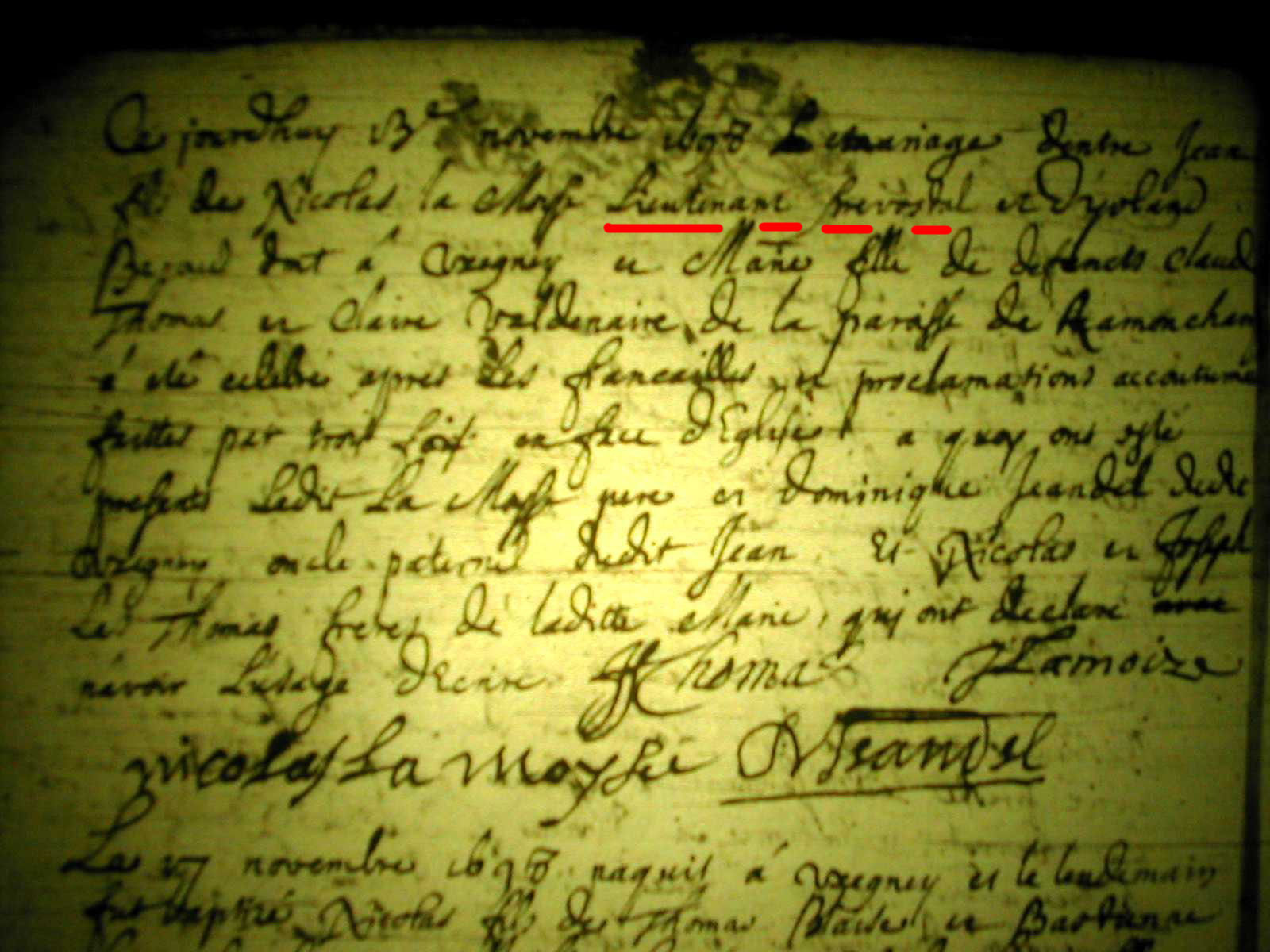 Lieutenant Prevostal