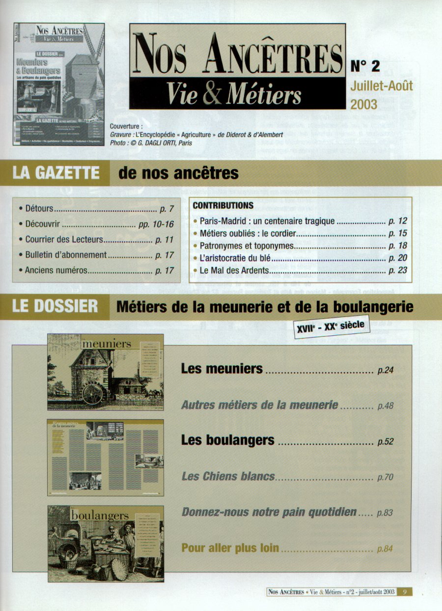 Meuniers et Boulangers