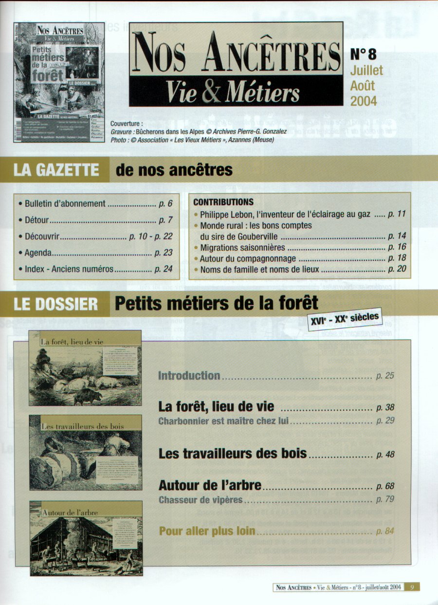 Petits Mtiers de la Fort