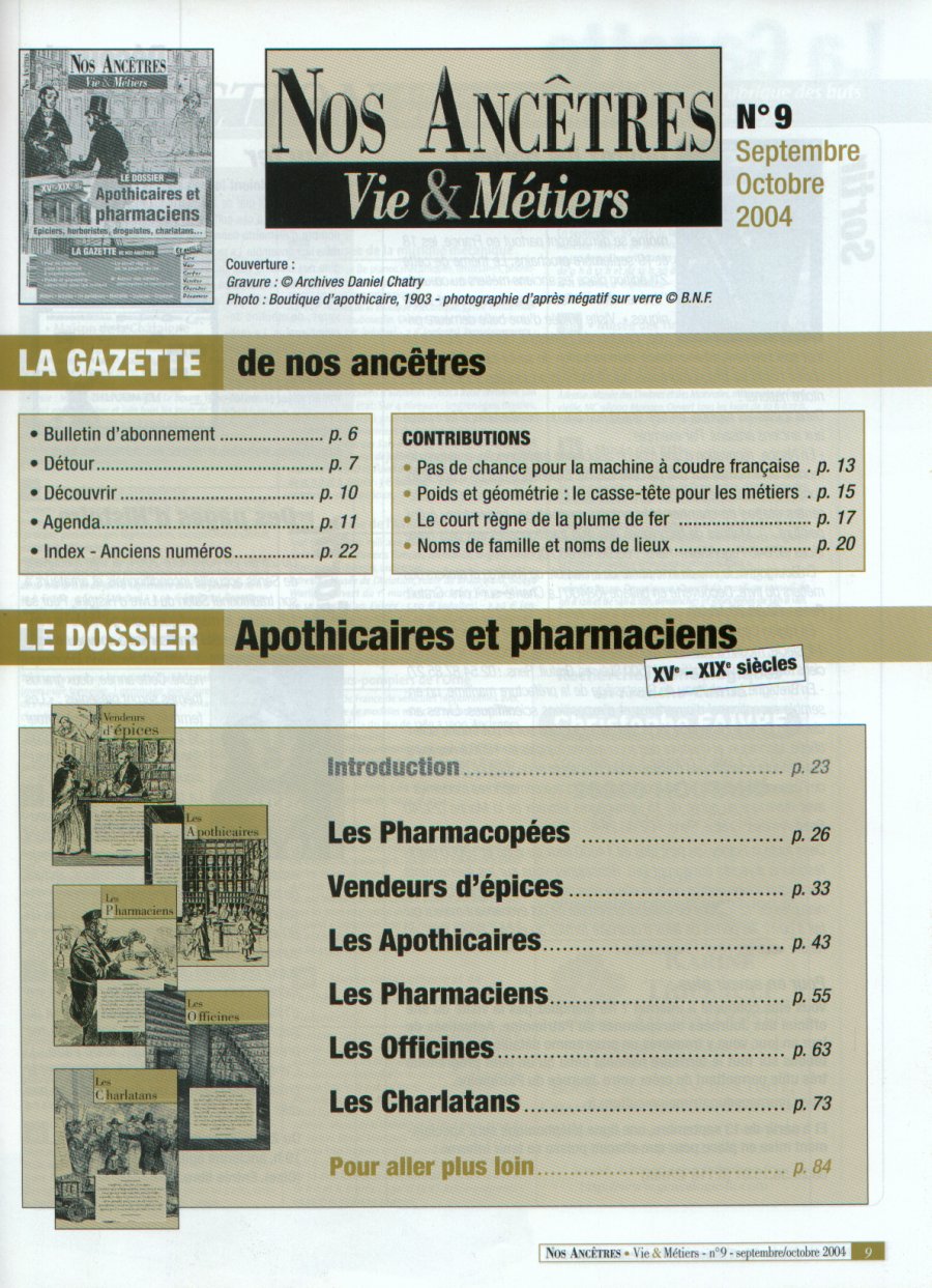 Apothicaires et Pharmaciens