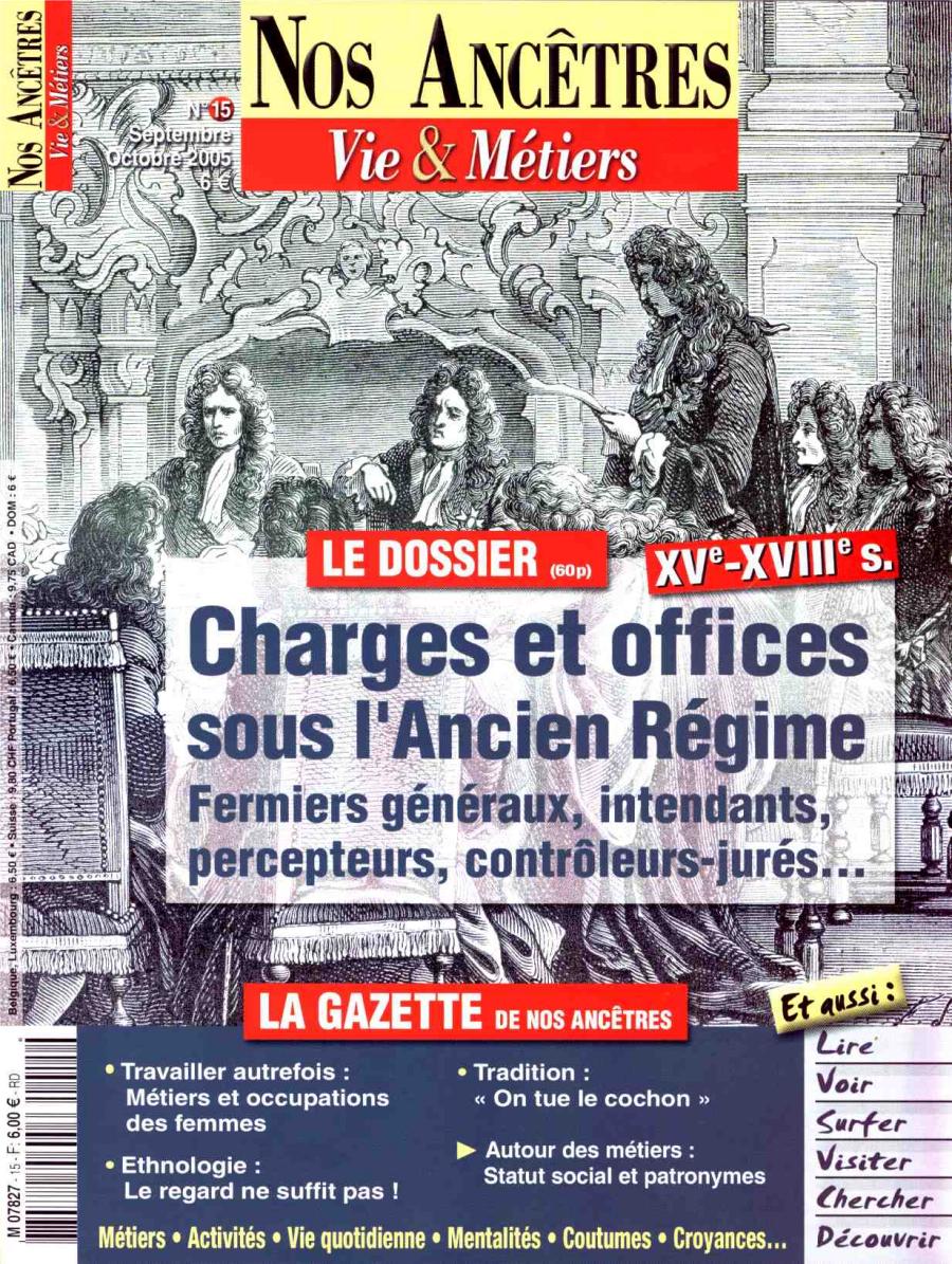 Charges et Offices sous l'ancien Rgime