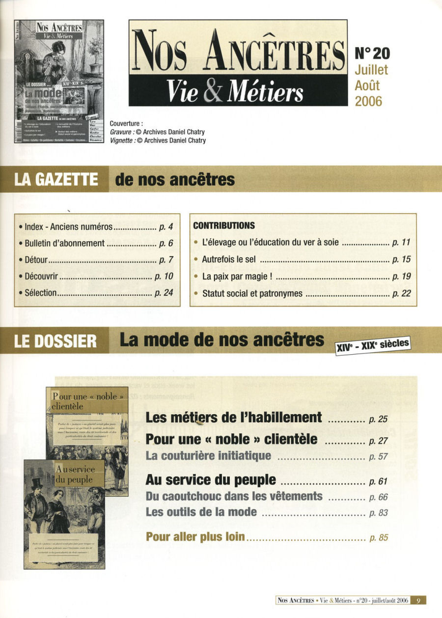 La Mode de nos Anctres
