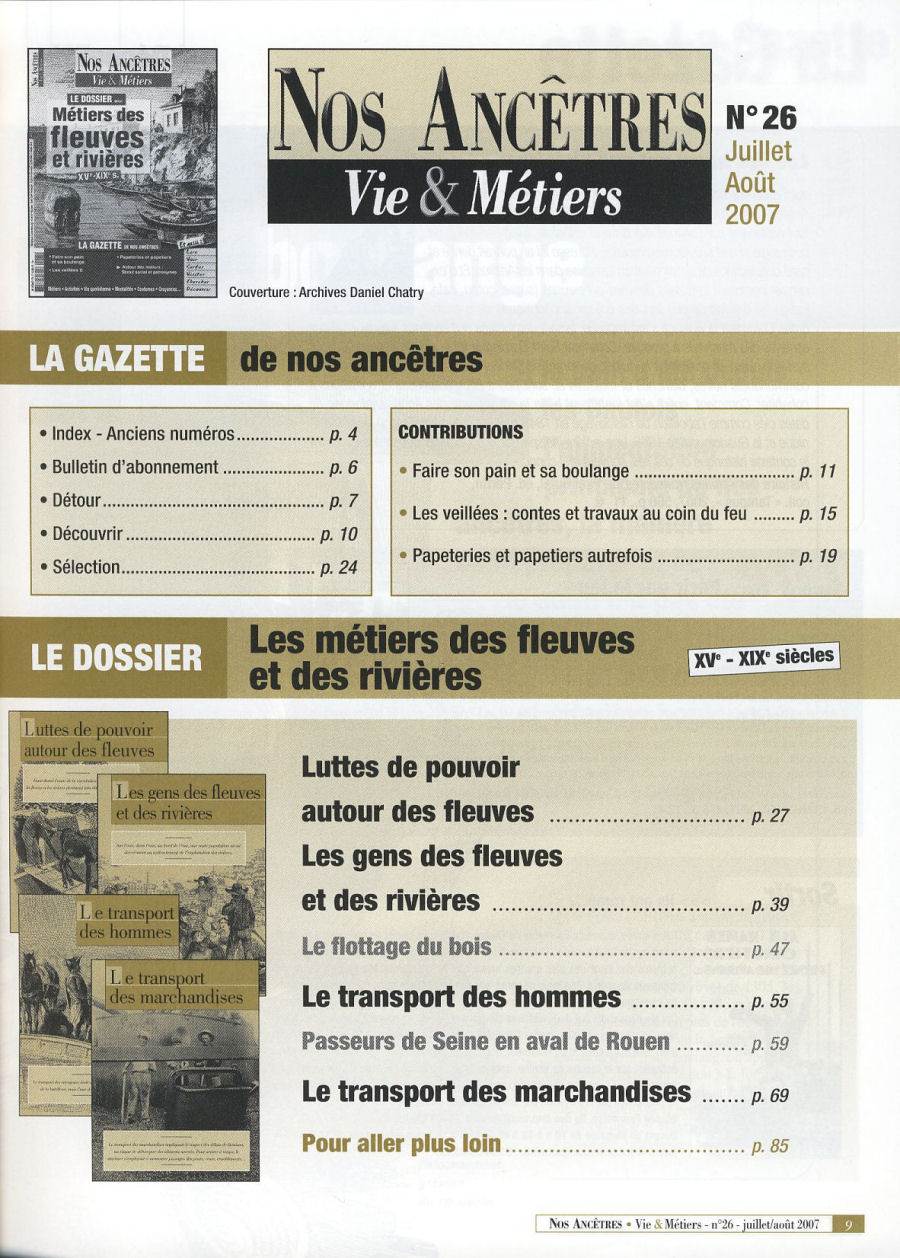 Mtiers des Fleuves et Rivires