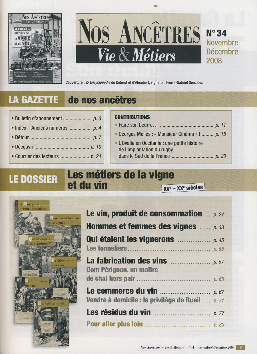 Mtiers de la Vigne et du Vin